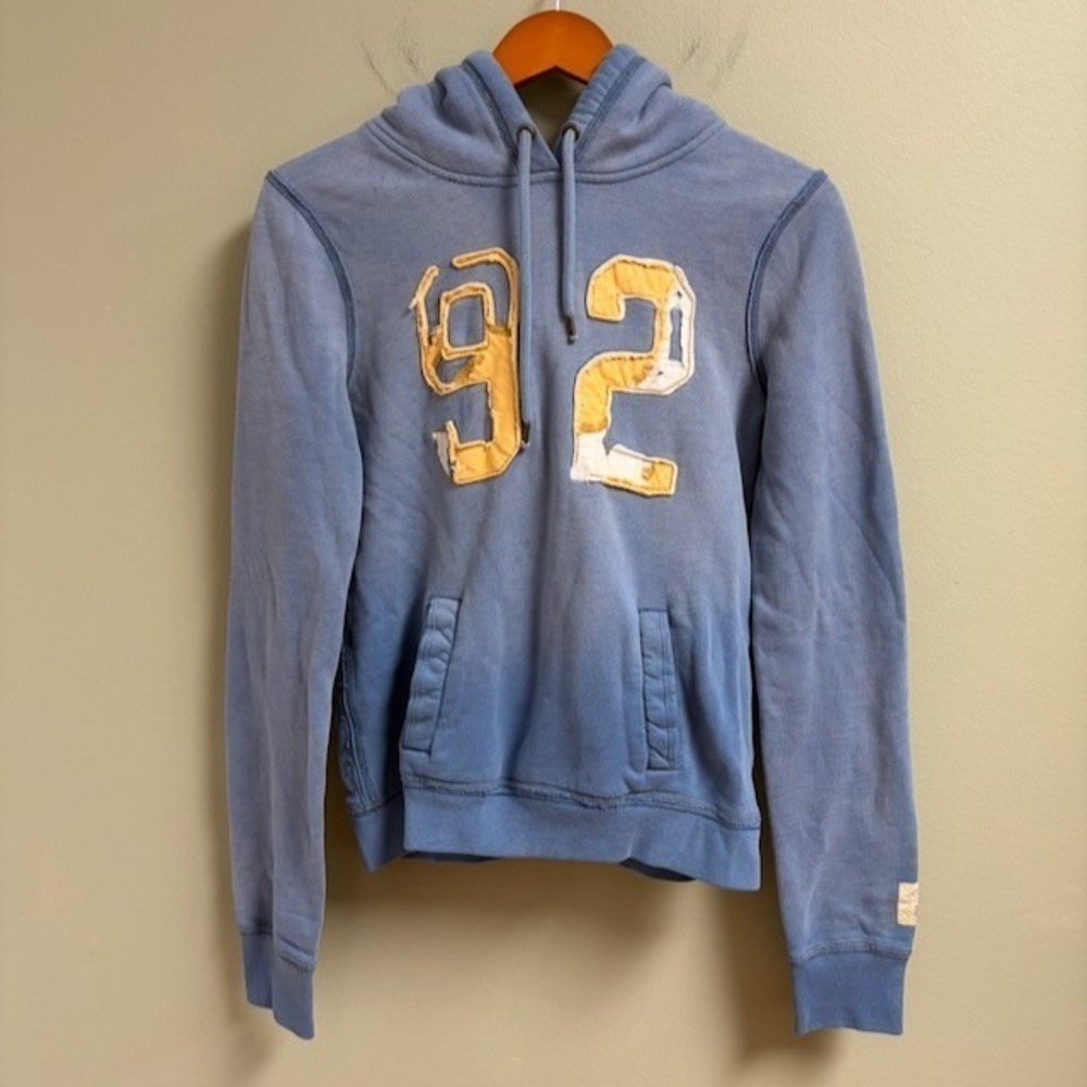 VTG Abercrombie Fitch Y2K Womens Hoodie‎ Distressed Size M Grunge Streetwear 92
